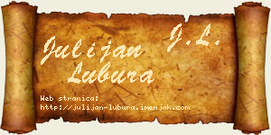 Julijan Lubura vizit kartica
